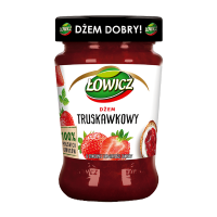 Łowicz Dżem truskawkowy niskosłodzony 280 g