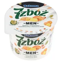 Bakoma 7 zbóż men Jogurt z ananasem mandarynką i ziarnami zbóż 300 g