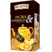Big-Active Pigwa & Pomarańcza Liściasta herbata czarna z kawałkami owoców 80g