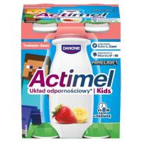 Danone Actimel truskawka banan 4x