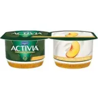 Danone Activia Jogurt naturalny i brzoskwinie 240 g (2 sztuki)