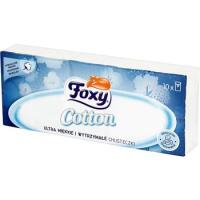 Foxy Cotton Ultra miękkie i wytrzymałe chusteczki higieniczne 10 szt.