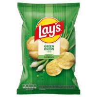 Lays Green onion Chipsy zielona cebulka 130g