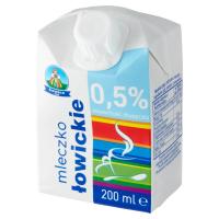 Łowicz Mleczko łowickie UHT z zakrętką 0, 5% 200ml