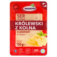 Mlekpol Królewski z Kolna Ser w plastrach 150 g