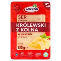 Mlekpol Królewski z Kolna Ser w plastrach 150 g