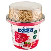 Polmlek Jogurt malinowy z musli kokosowym 210 g